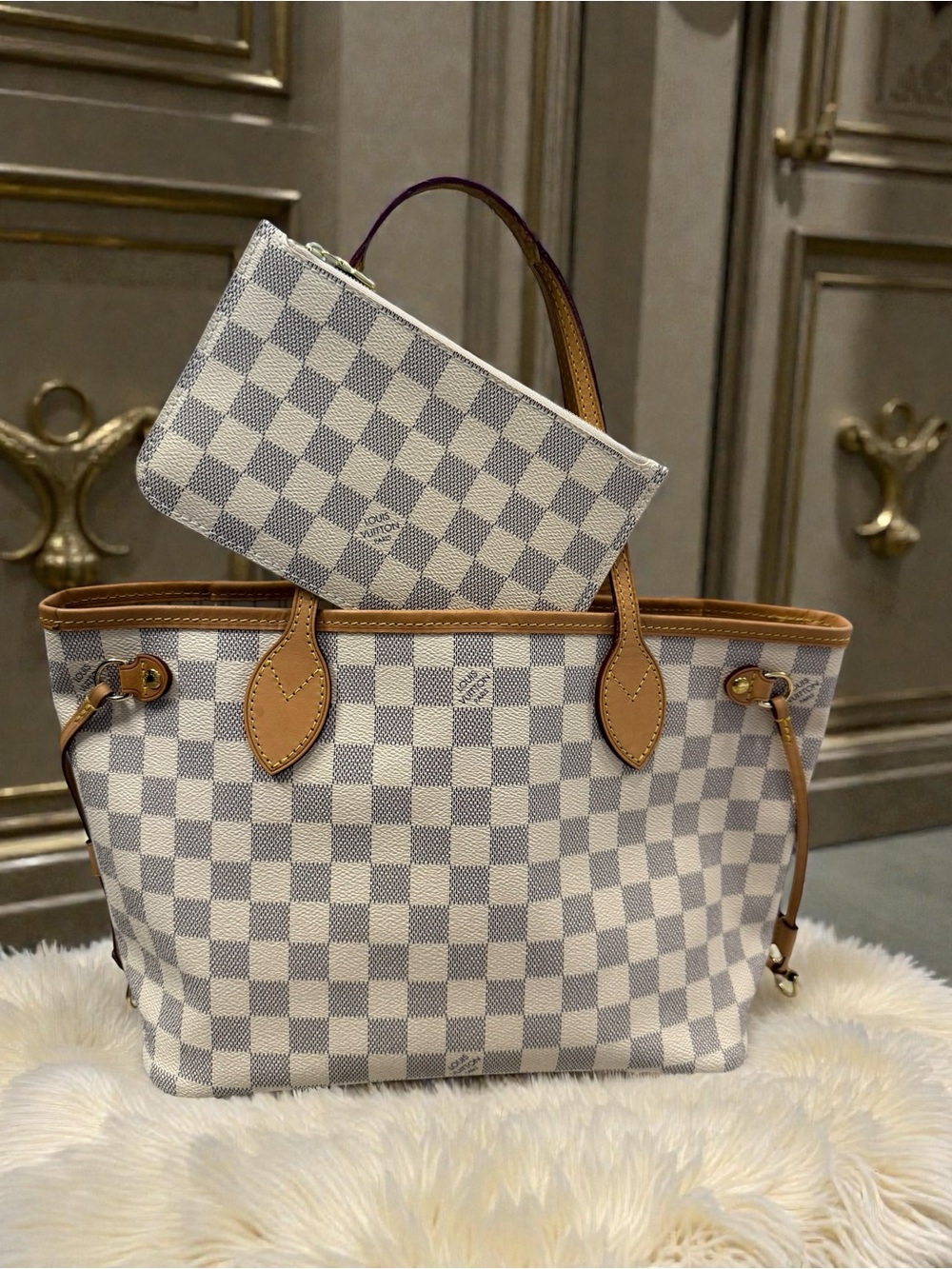 Louis Vuitton Damier Azur Neverfull PM
